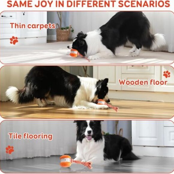 Interactive Dog Toy Automatic Rolling Motion Activated for Boredom Relief - Picture 7 of 7